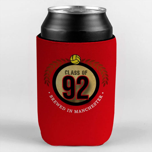 Manchester Red Class of 92 - Football Legends - Can Cooler collectible from https://britishmade.gifts/