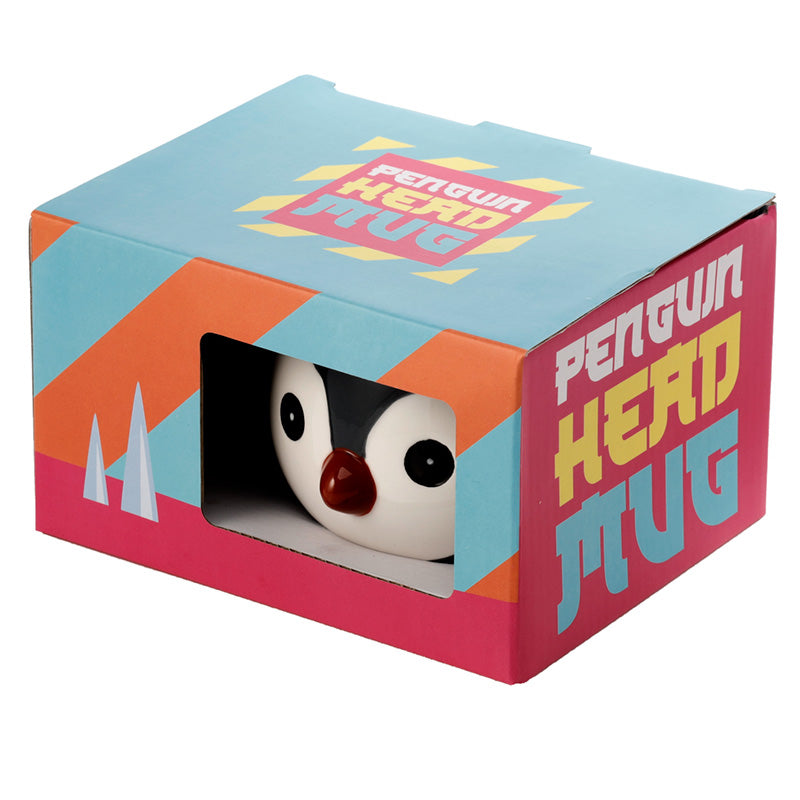 Penguin Head Ceramic Shaped Mug