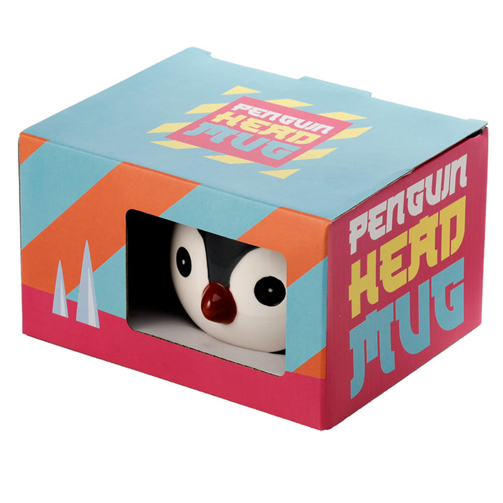 Penguin Head Ceramic Shaped Mug