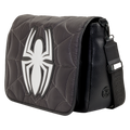 Loungefly - Marvel Spider-Man Black & White Suit Quilted Messenger Crossbody Bag back view