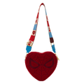 Loungefly - Marvel Spider-Man Sherpa Heart Shaped Crossbody Bag