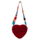 Loungefly - Marvel Spider-Man Sherpa Heart Shaped Crossbody Bag