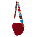 Loungefly - Marvel Spider-Man Sherpa Heart Shaped Crossbody Bag back view