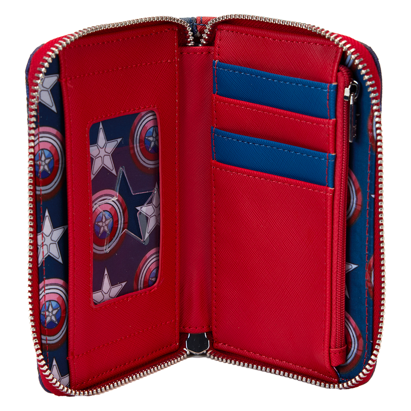 Loungefly - Marvel Captain America Brave New World Cosplay Zip Around Wallet detail shot