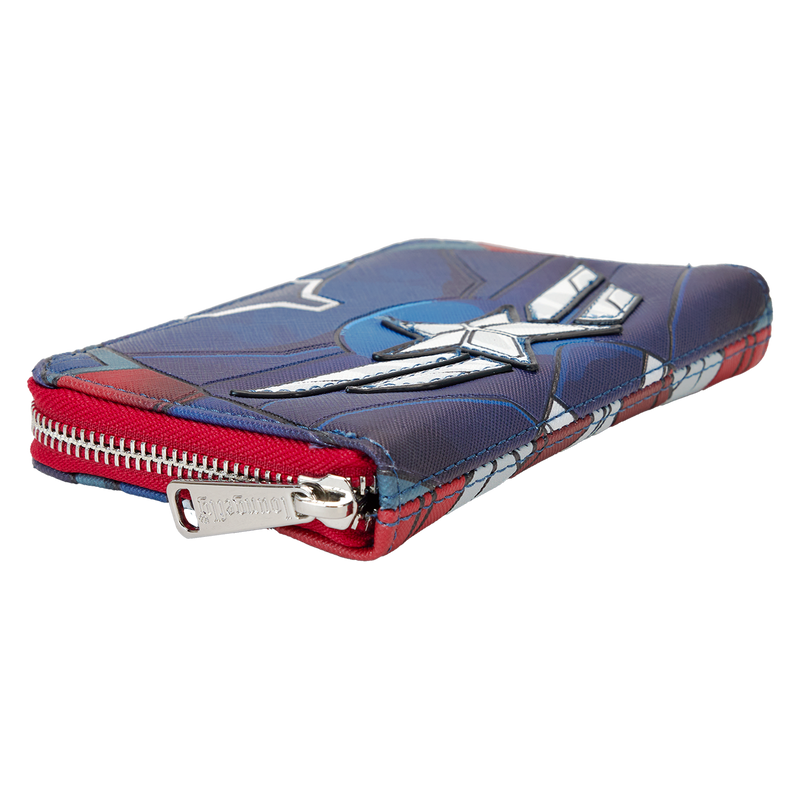 Loungefly - Marvel Captain America Brave New World Cosplay Zip Around Wallet back view