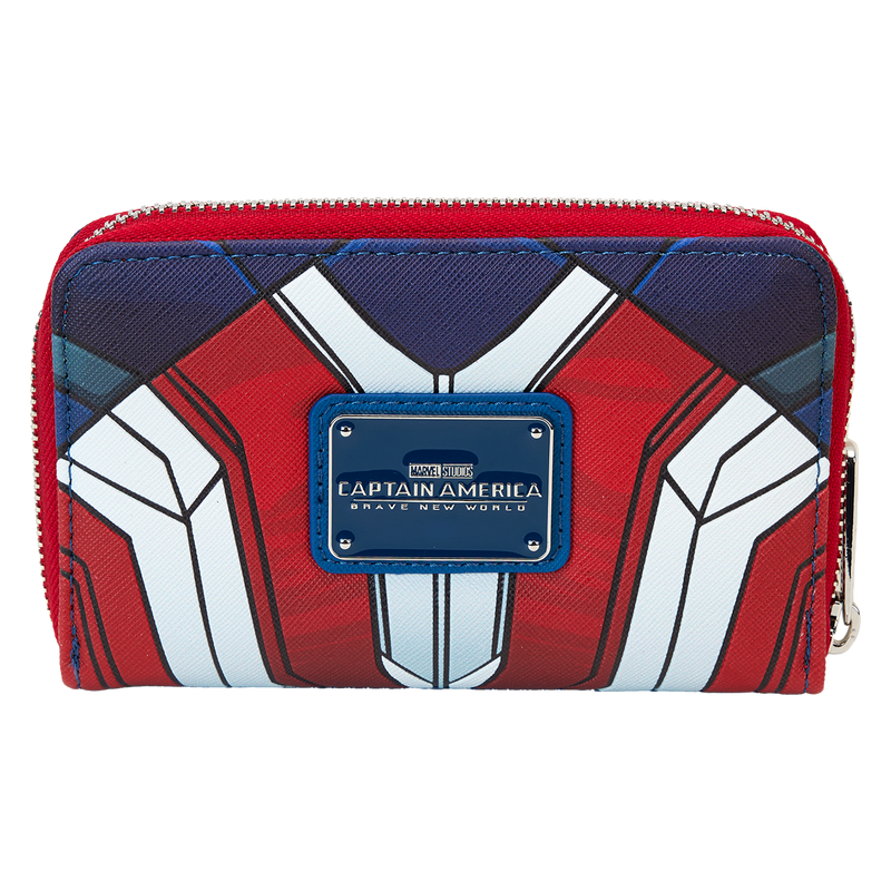 Loungefly - Marvel Captain America Brave New World Cosplay Zip Around Wallet close up detail