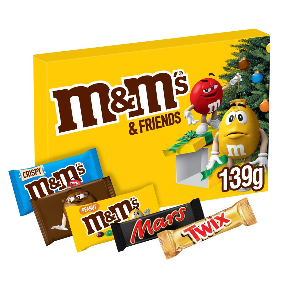 M&M's and Friends Chocolate Medium Christmas Selection Box 139g