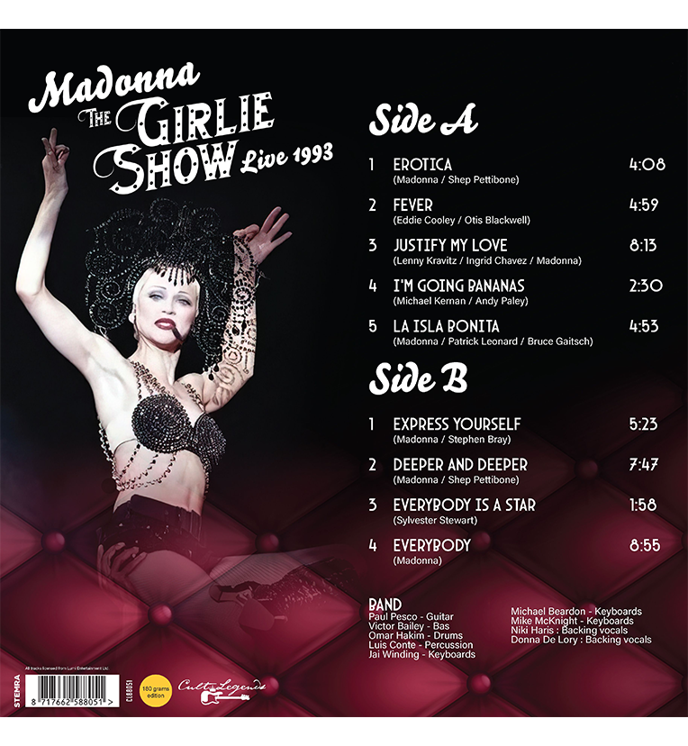 Madonna – The Girlie Show Live 1993 (12-Inch Album on 180g Vinyl), side angle