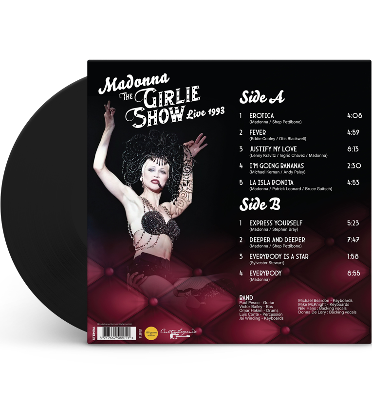 Madonna – The Girlie Show Live 1993 (12-Inch Album on 180g Vinyl), close-up detail