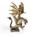 Magical Creatures #4 – Hungarian Horntail - Noble Collection, side angle