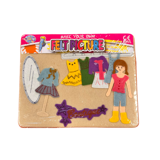 Make Your Own Girls Felt Picture collectible from PoundFun
