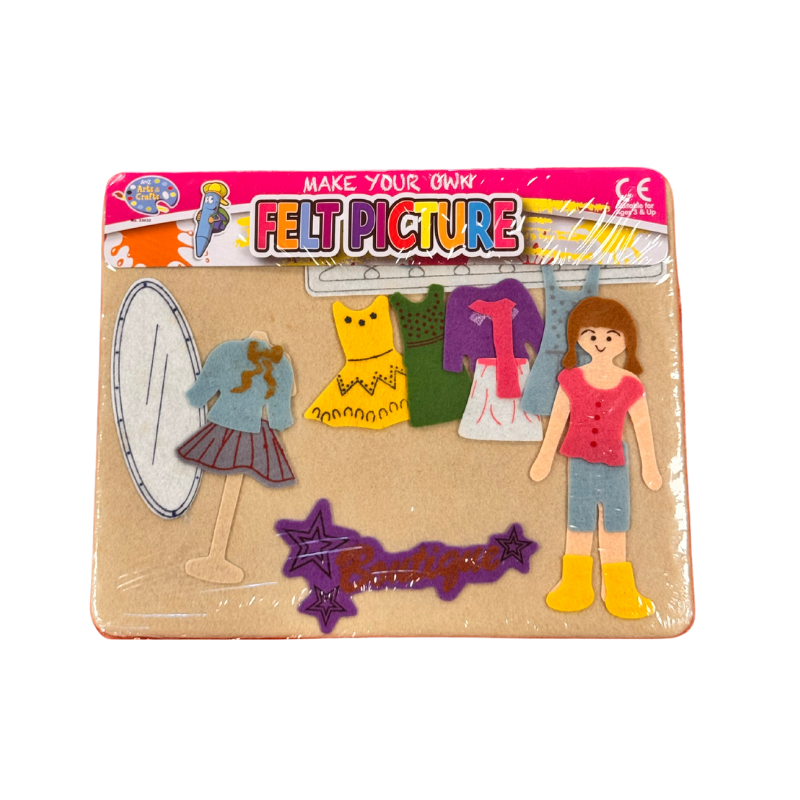 Make Your Own Girls Felt Picture collectible from PoundFun