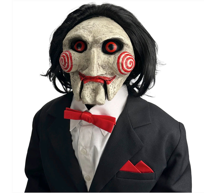 Saw Billy the Puppet Deluxe Prop Replica with Sound and Motion side angle