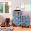 Manchester Blue - Football Legends - Luggage Cover - 3 Sizes, side angle