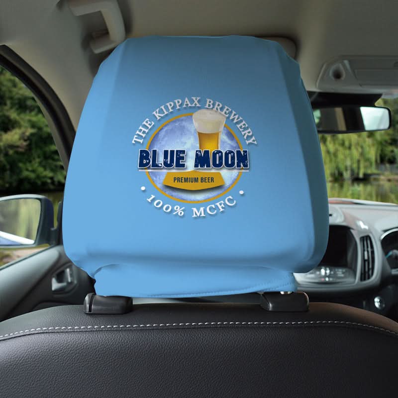 Manchester Blue Blue Moon - Football Legends - Headrest Cover collectible from https://britishmade.gifts/