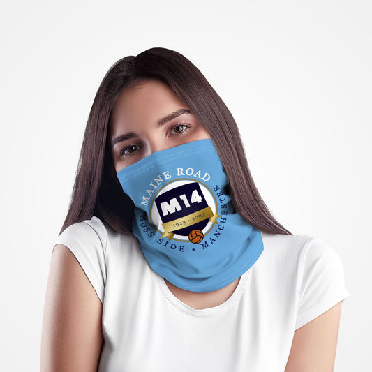 Manchester Blue Maine Road - Football Legends - Snood collectible from https://britishmade.gifts/