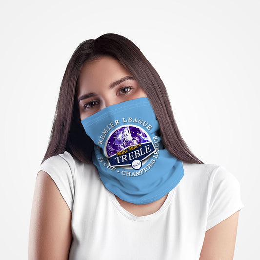 Manchester Blue Treble - Football Legends - Snood collectible from https://britishmade.gifts/