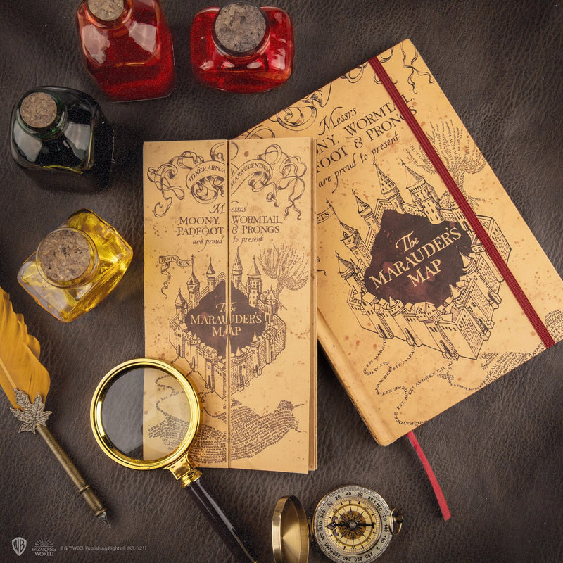Harry Potter Marauder's Map Notebook with Foldable Map, alternate view