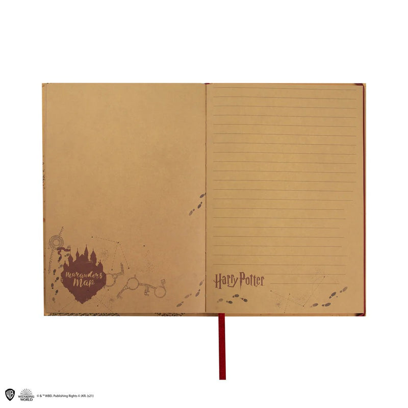 Harry Potter Marauder's Map Notebook with Foldable Map, rear view
