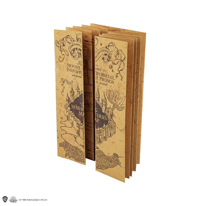 Harry Potter Marauder's Map Notebook with Foldable Map, close-up detail