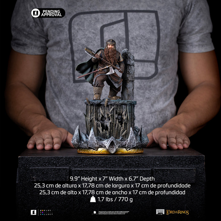 Iron Studios The Lord of the Rings Gimli Unleashed 1/10 Art Scale Limited Edition Statue