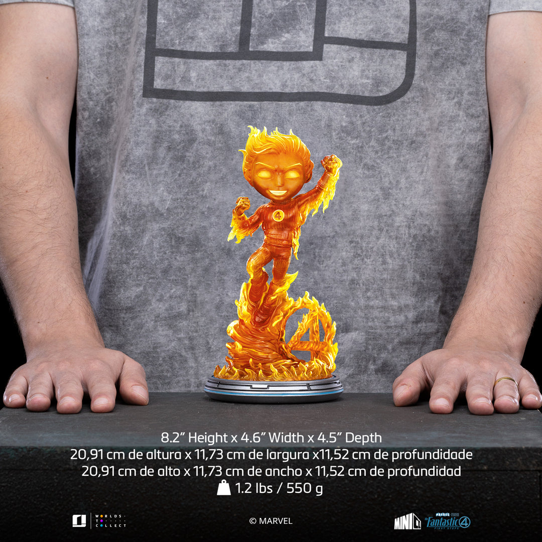 Iron Studios The Fantastic Four First Steps MiniCo Human Torch Figure