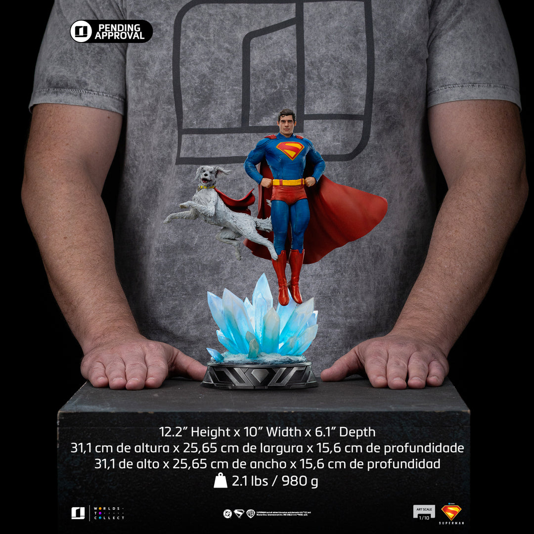 Iron Studios Superman (2025) Superman & Krypto 1/10 Art Scale Statue