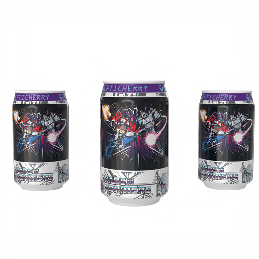 Transformers  Decepticherry - Cherry Vanilla Soda Flavour Can 330ml Standard