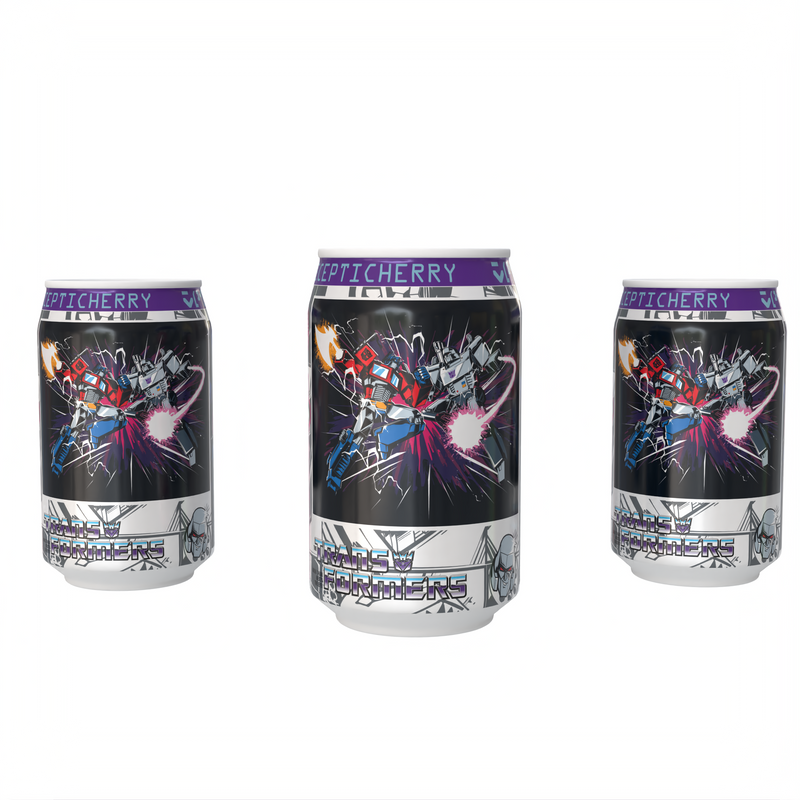 Transformers  Decepticherry - Cherry Vanilla Soda Flavour Can 330ml Standard