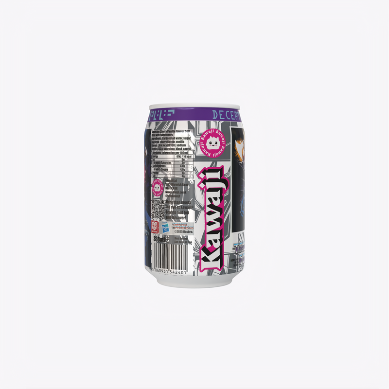 Transformers  Decepticherry - Cherry Vanilla Soda Flavour Can 330ml Standard