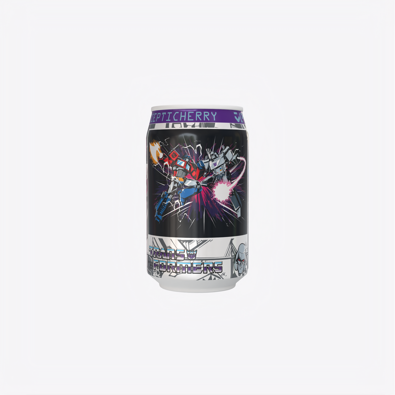 Transformers  Decepticherry - Cherry Vanilla Soda Flavour Can 330ml Standard