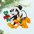Keepsake Disney Hanging Ornament - Mickey Mouse & Pluto with Bone