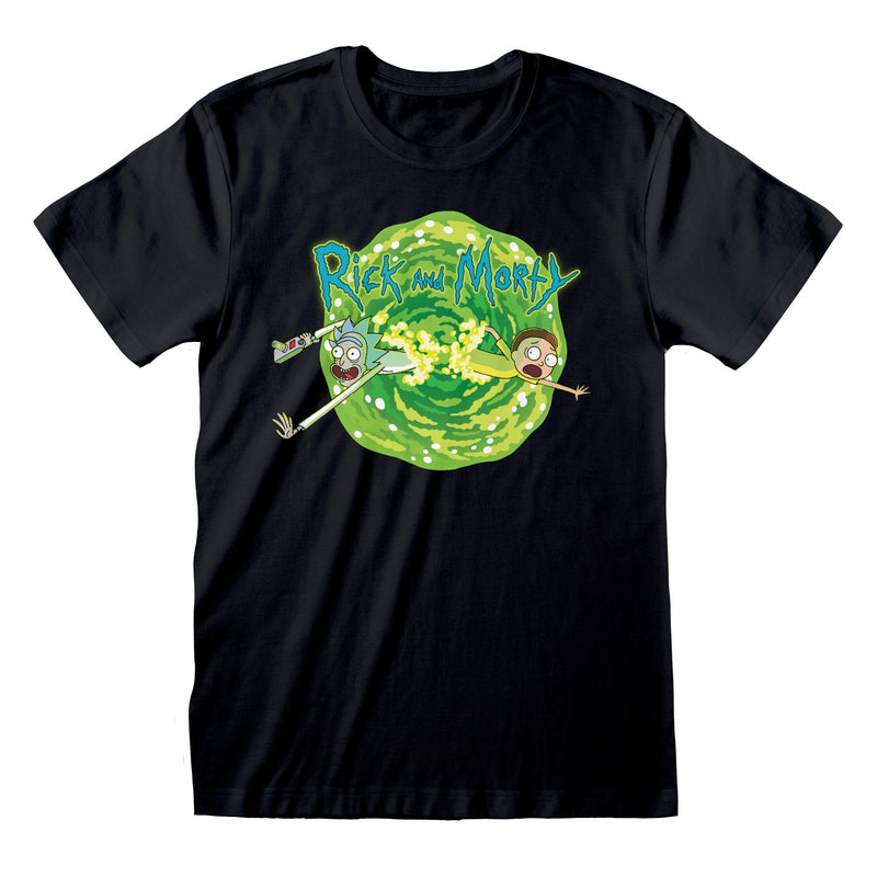 Rick And Morty Black Portal T-Shirt collectible from Heroes Inc Dropship