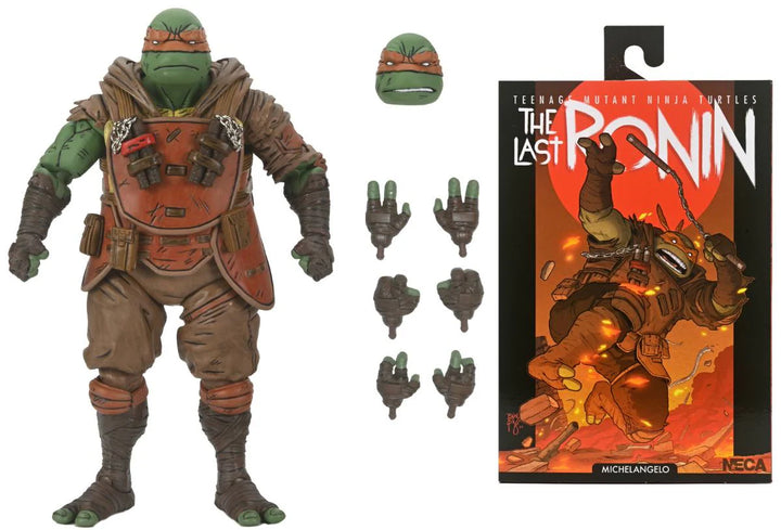 NECA Teenage Mutant Ninja Turtles: The Last Ronin Ultimate Flashback Michelangelo 7" Action Figure