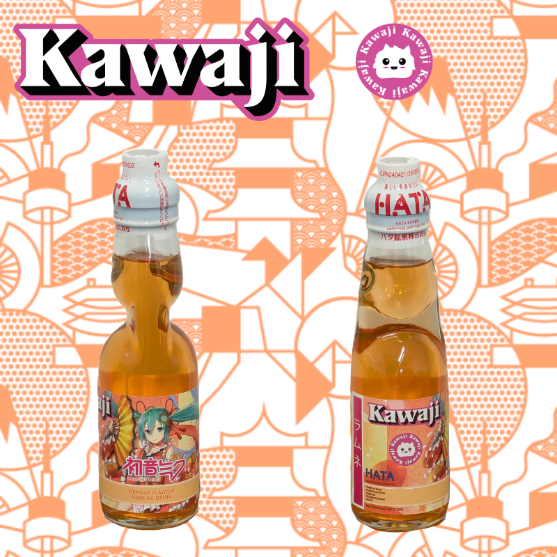 Hatsune Miku Orange Flavour Ramune Soda 200ml, alternate view