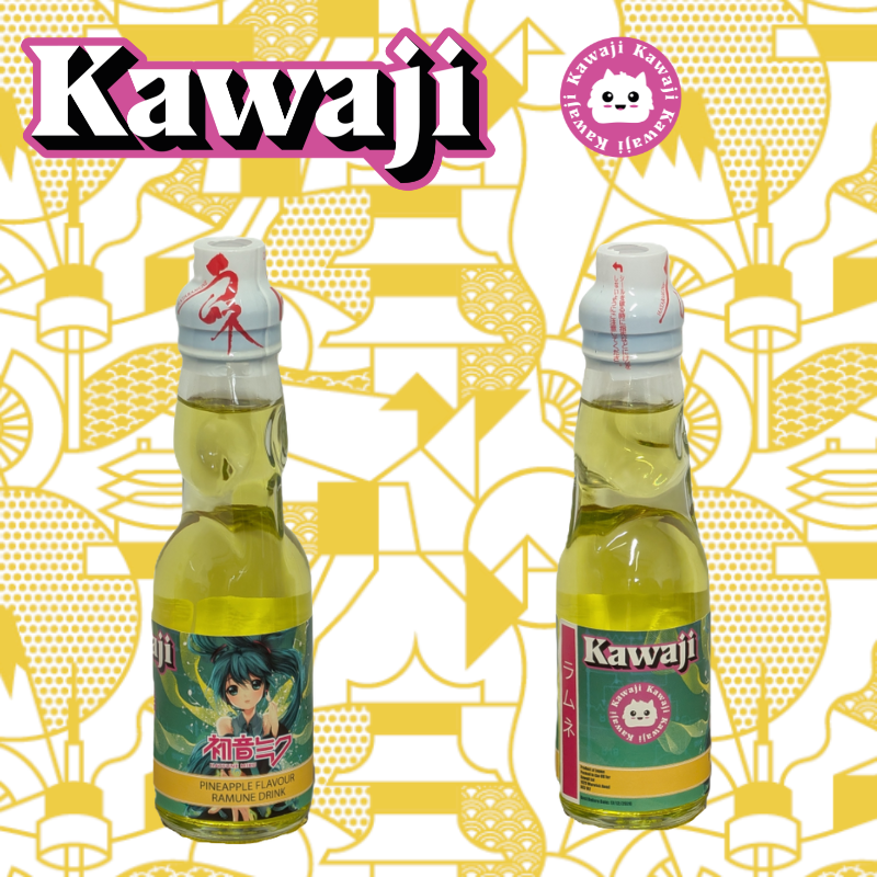 Hatsune Miku Pineapple Flavour Ramune Soda 200ml, alternate view