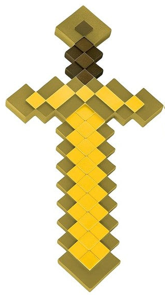 Minecraft Golden Tool Replica, alternate view