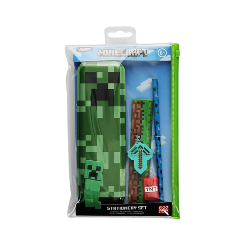 Minecraft Pencil 5 Piece Stationery Set collectible from PoundFun