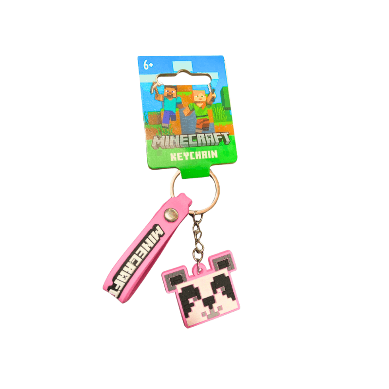 Minecraft Soft Charm Keychain, side angle