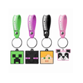 Minecraft Soft Charm Keychain, rear view