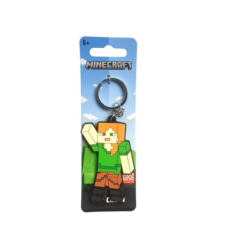Minecraft Soft Keychain, close-up detail