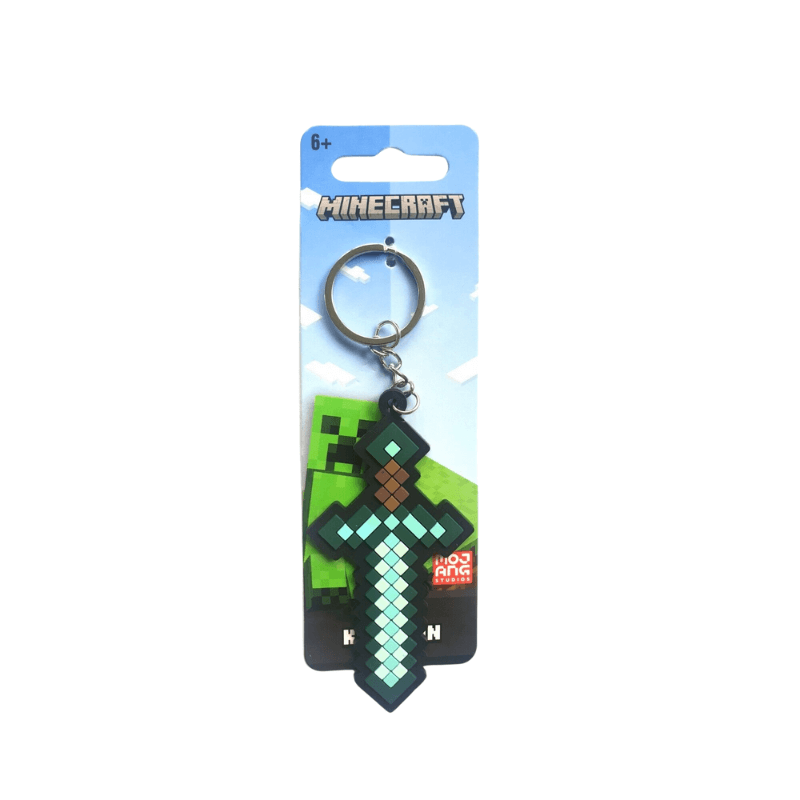 Minecraft Soft Keychain, side angle