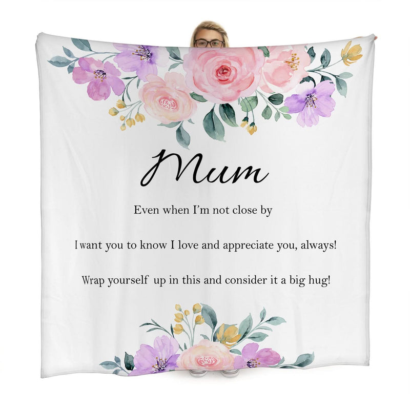 Mother's day poem - Fleece Blanket 150cm X 150cm collectible from https://britishmade.gifts/