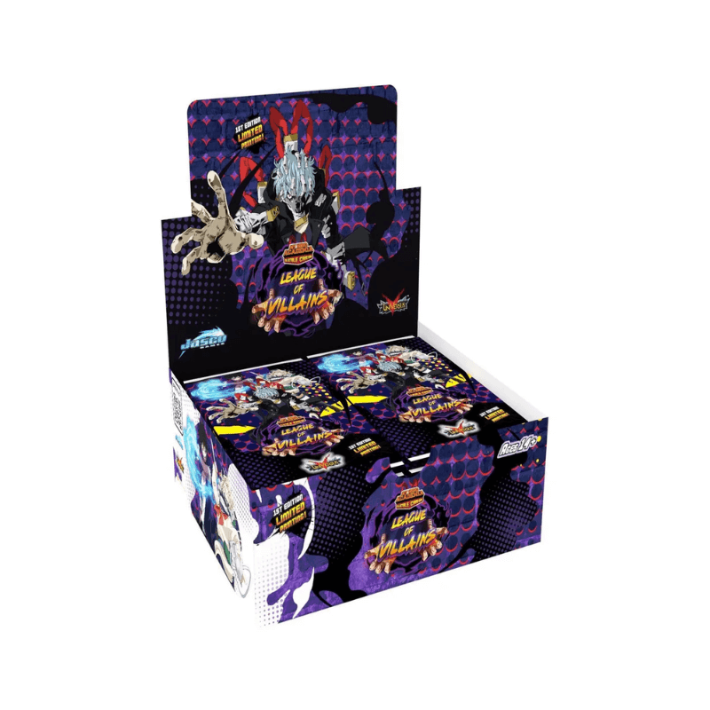 My Hero Academia Collectible Card Game Series 4: League of Villains Booster Pack, side angle