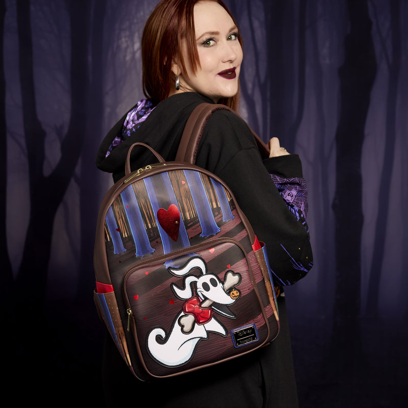 Loungefly - The Nightmare Before Christmas Zero Holiday Doors Full-Size Backpack alternate view