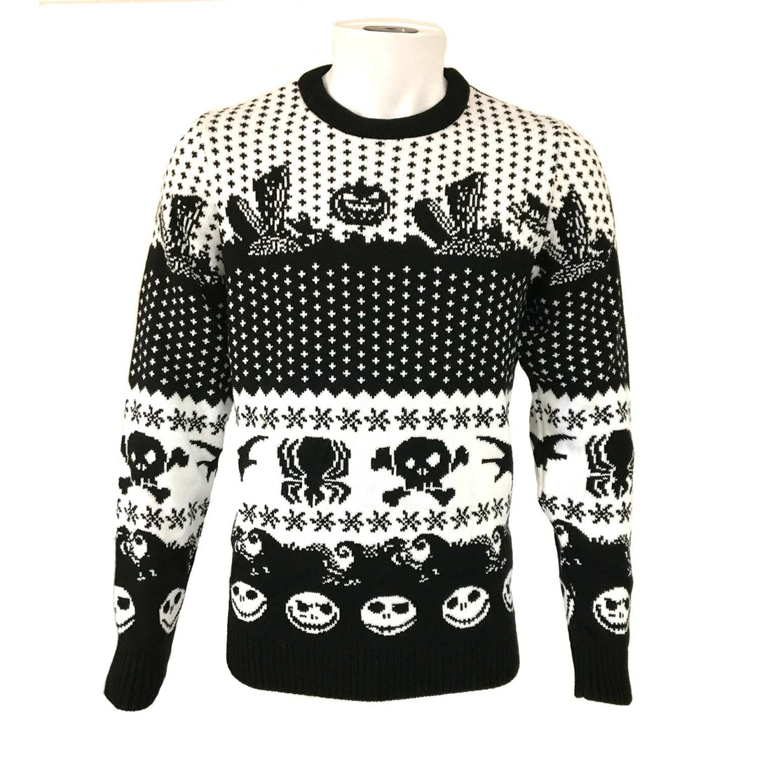 Nightmare Before Christmas Symbols Knitted Jumper