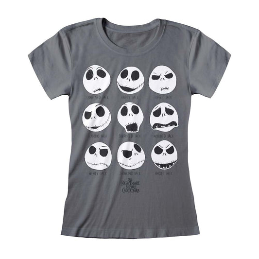 Nightmare Before Christmas Many Faces Of Jack Women's T-Shirt collectible from Heroes Inc Dropship