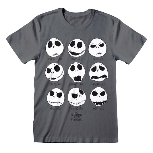 Nightmare Before Christmas Many Faces Of Jack T-Shirt collectible from Heroes Inc Dropship
