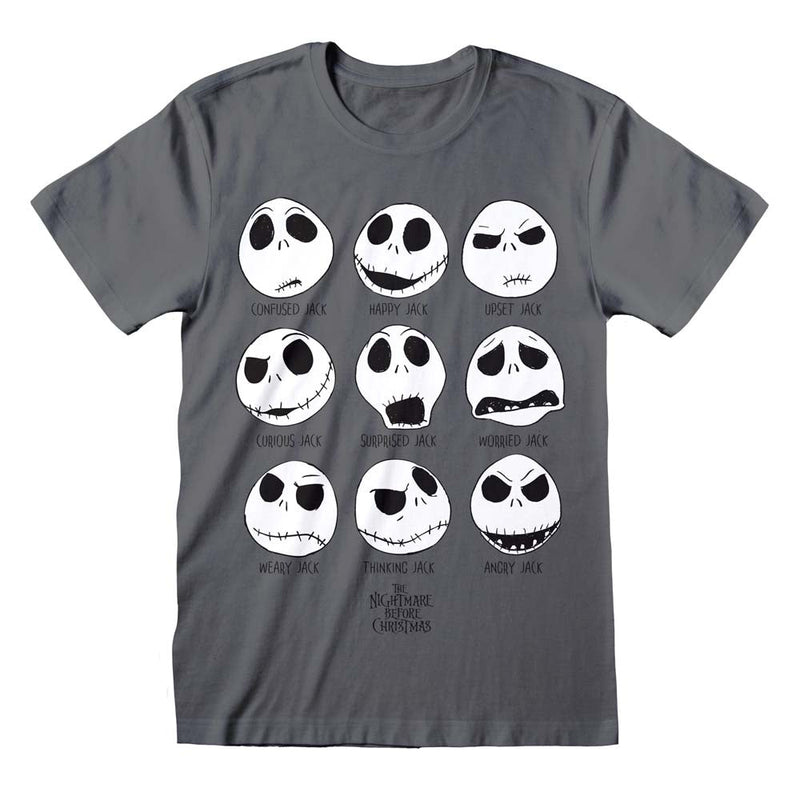 Nightmare Before Christmas Many Faces Of Jack T-Shirt collectible from Heroes Inc Dropship
