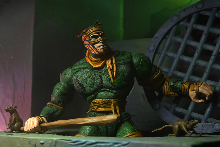 TMNT: (Mirage Comics) Rat King 7 Scale Action Figure Teenage Mutant Ninja Turtles, showing reverse